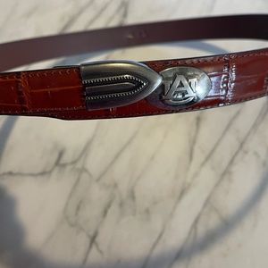 Auburn belt leather